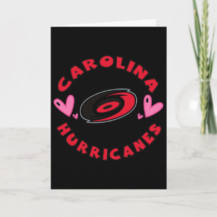 Carolina Hurricanes Valentine Hearts Nhl Officiall Card