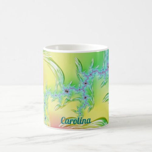 CAROLINA Original Fractal Design  Pastel Icicles Coffee Mug