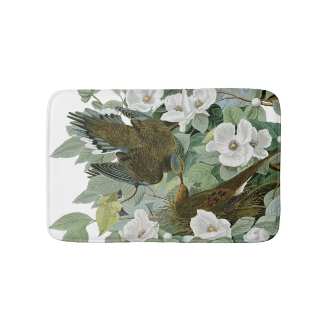 Carolina Pigeon Audubon Morning Dove Bird Bath Mat (Front)