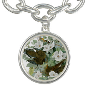 Carolina Pigeon Audubon Morning Dove Bird Charm Bracelet