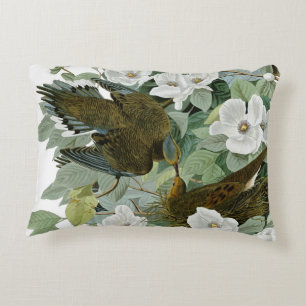 Carolina Pigeon Audubon Morning Dove Bird Decorative Pillow