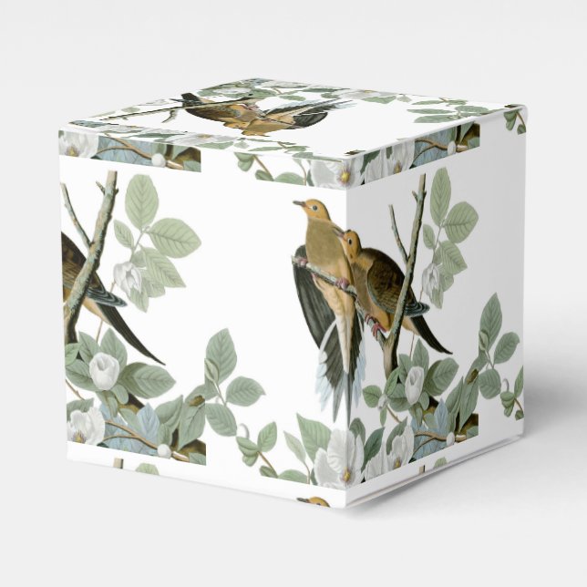 Carolina Pigeon Audubon Morning Dove Bird Favor Boxes (Front Side)