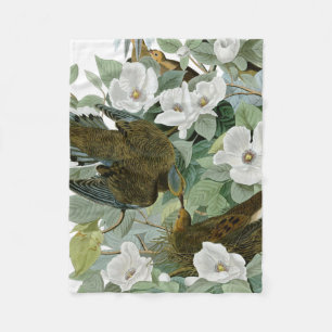 Carolina Pigeon Audubon Morning Dove Bird Fleece Blanket