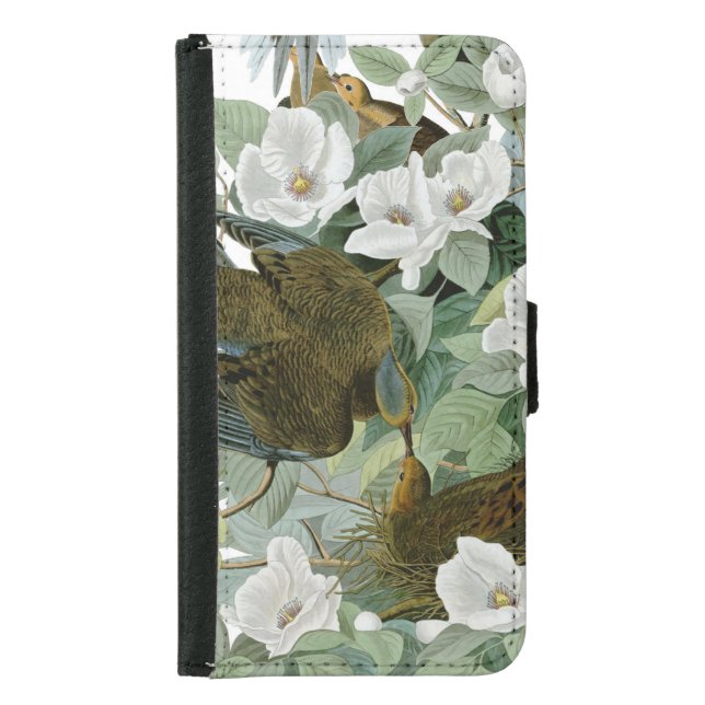 Carolina Pigeon Audubon Morning Dove Bird Samsung Galaxy Wallet Case (Front)