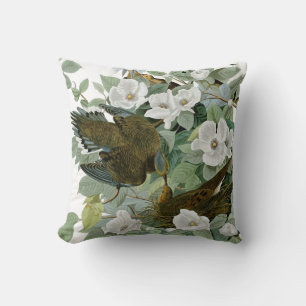 Carolina Pigeon Audubon Morning Dove Bird Throw Pillow