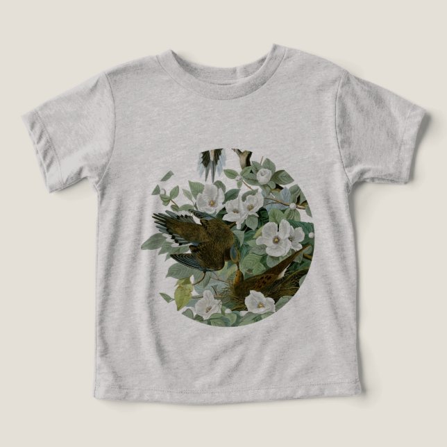 Carolina Pigeon Audubon Morning Dove Bird Toddler T-shirt (Design Front)