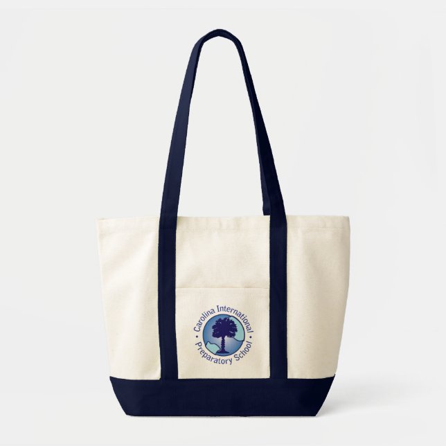 Carolina Prep Canvas Tote Bag (Front)