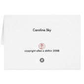 Carolina Sky Cards (Back Horizontal)