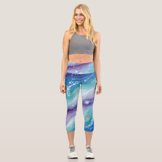 CarolinaBlueBubbles Capri Leggings