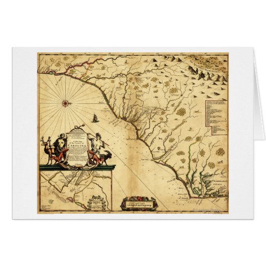 Carolinas with North to the RightPanoramic Map (Front Horizontal)