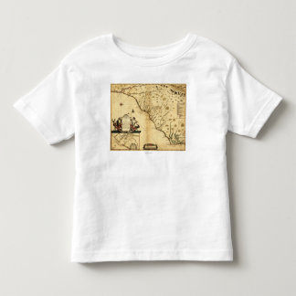 Carolinas with North to the RightPanoramic Map Toddler T-shirt
