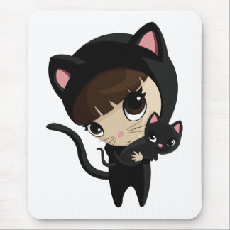 Caroline and Candy the Cats Mouse Pad