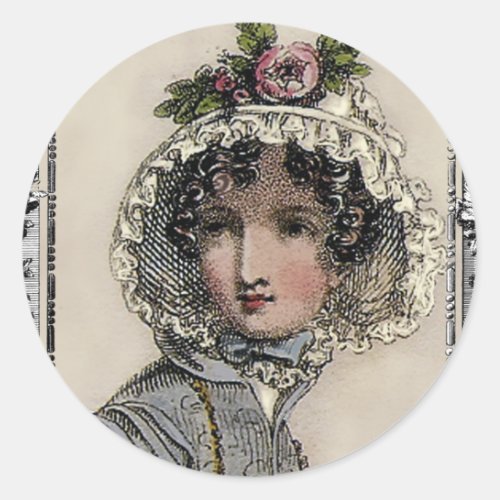 Caroline Classic Round Sticker