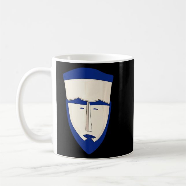 Caroline Islands Carolines Tribal Face Mask  Coffee Mug (Left)