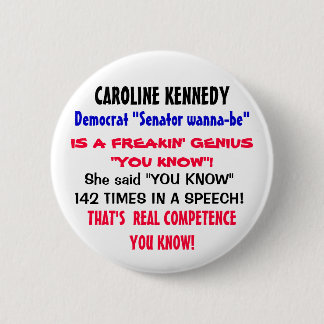 Caroline K  said "YOU KNOW" 142 TIMES in a speech! Button