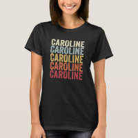 Caroline New York Caroline NY Retro Vintage Text