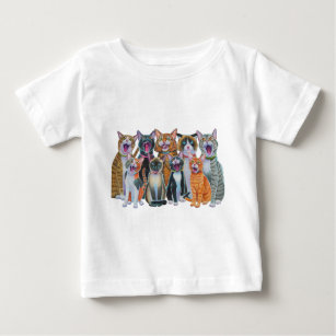 Caroling Cats Baby T-Shirt