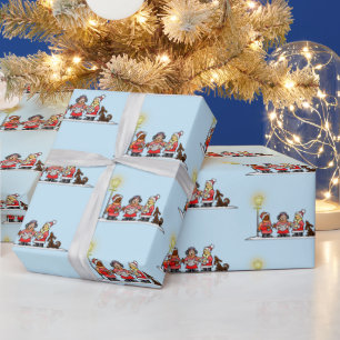 Caroling Choir Christmas Wrapping Paper