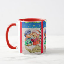 Caroling Christmas Children's Designed Mug