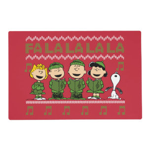 Caroling Christmas Sweater Graphic Placemat