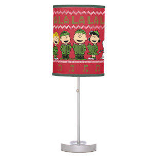 Caroling Christmas Sweater Graphic Table Lamp