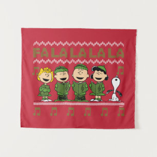 Caroling Christmas Sweater Graphic Tapestry