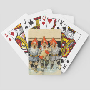 “Caroling Gnomes” by Jenny Nystrom Poker Cards