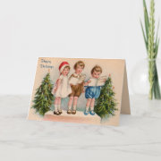 Caroling Kids Happy Holidays Cards