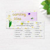 Caroling Lilies Card (Desk)