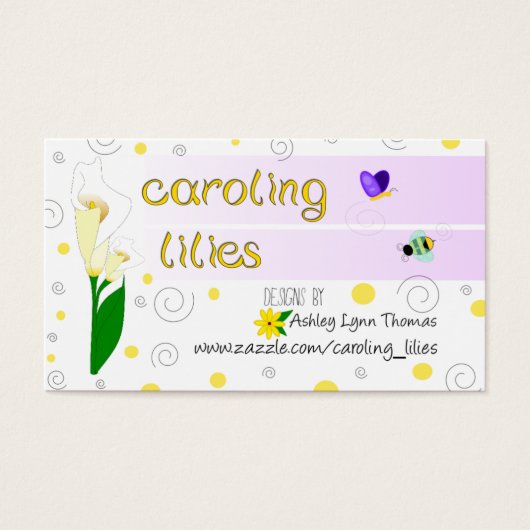 Caroling Lilies Card (Front)