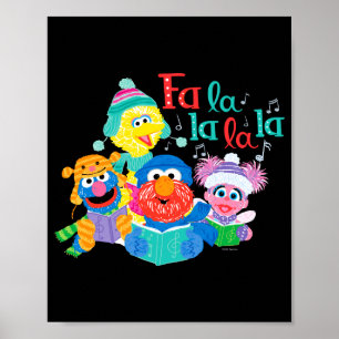 Caroling Sesame Street Poster