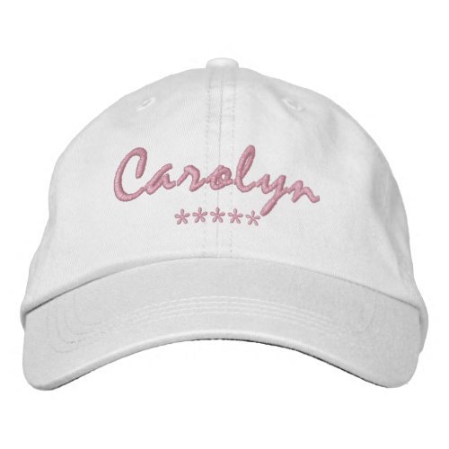 Carolyn Name Embroidered Baseball Cap
