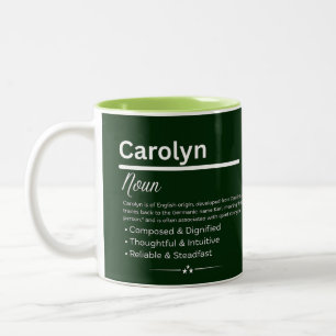 Carolyn Personalized Girl Name Meaning Coffee Mug