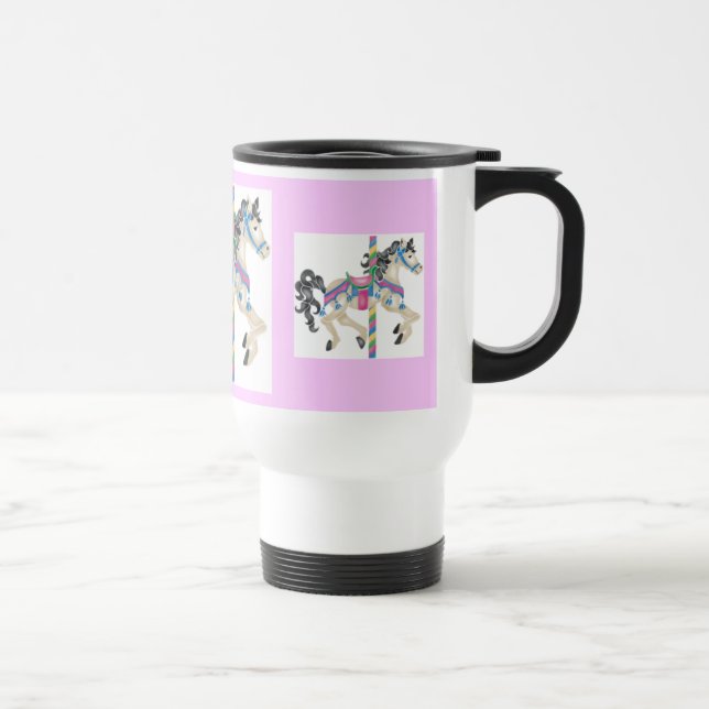 Carosel Horse Travel Mug (Right)