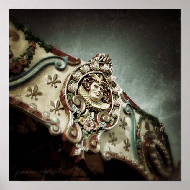 Carousel 1 Square Poster (Front)