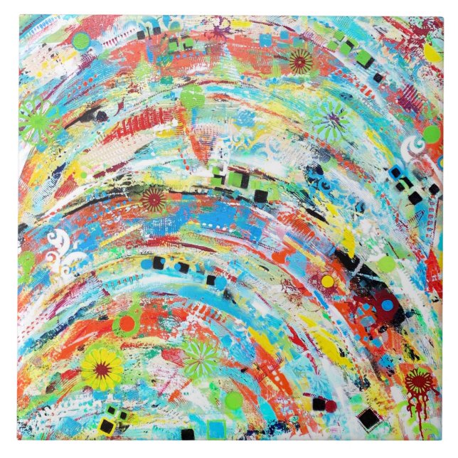 Carousel 6 x 6  Ceramic Tile (Front)