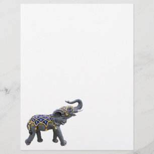 Carousel Animal Elephant Photo Letterhead