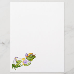 Carousel Animal Frog Photo Note Pad Letterhead
