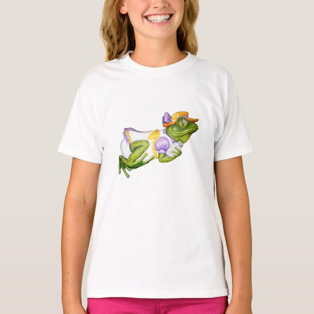 Carousel Animal Frog Photo T-Shirt (Front)
