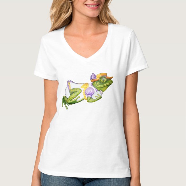 Carousel Animal Frog Photo T-Shirt (Front)