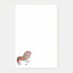 Carousel Animal Quagga Zebra Photo Notes