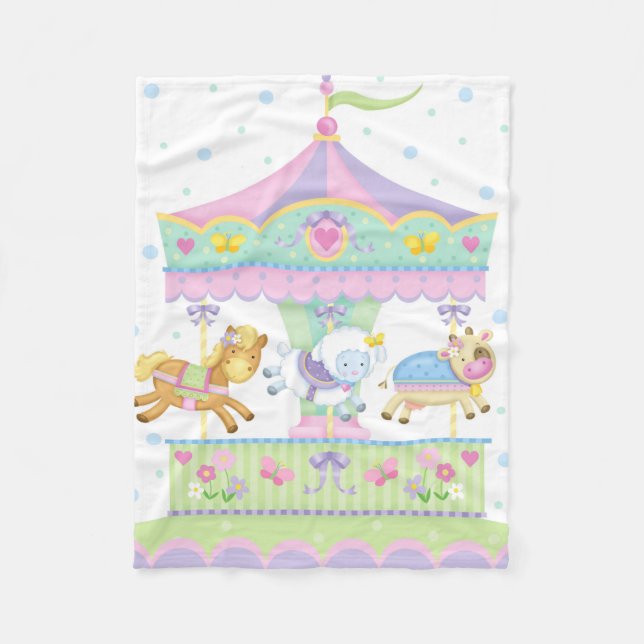 Carousel Baby Blanket (Front)