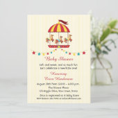 Carousel Baby Shower Invitation (Standing Front)