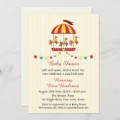 Carousel Baby Shower Invitation (Front/Back)