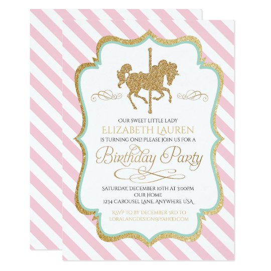 Carousel Party Invitations 9