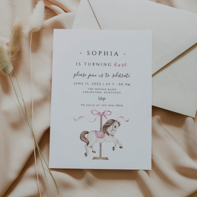Carousel Birthday Invitation (Creator Uploaded)
