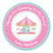 Carousel Birthday Party Favor Stickers