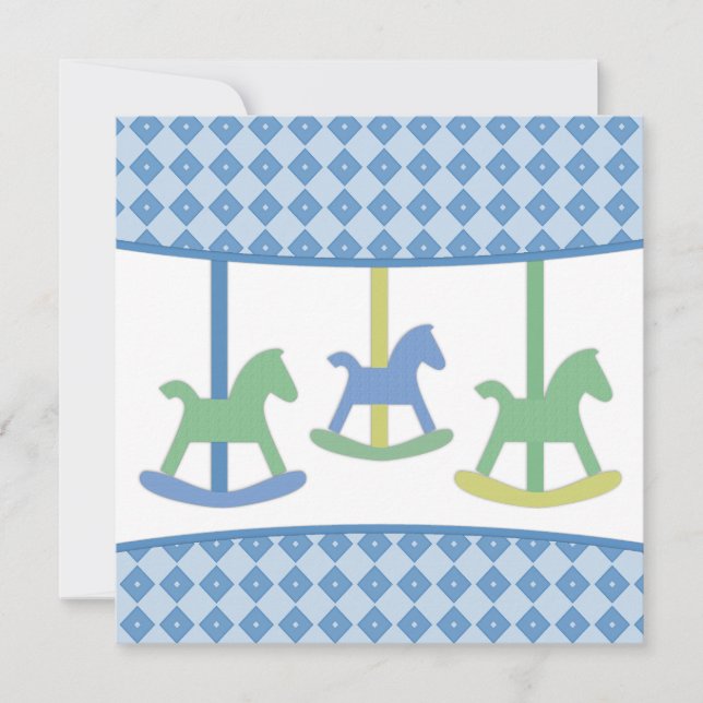 Carousel Birthday Party Invitation (Front)