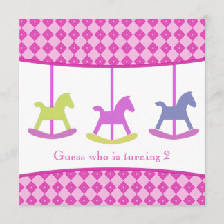 Carousel Birthday Party Invitation