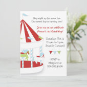 Carousel Birthday Party Invitation (Standing Front)